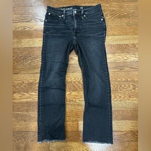 J. Crew Demi boot crop jeans, washed black